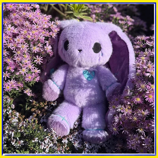 Purple Long Ear Bunny Plush