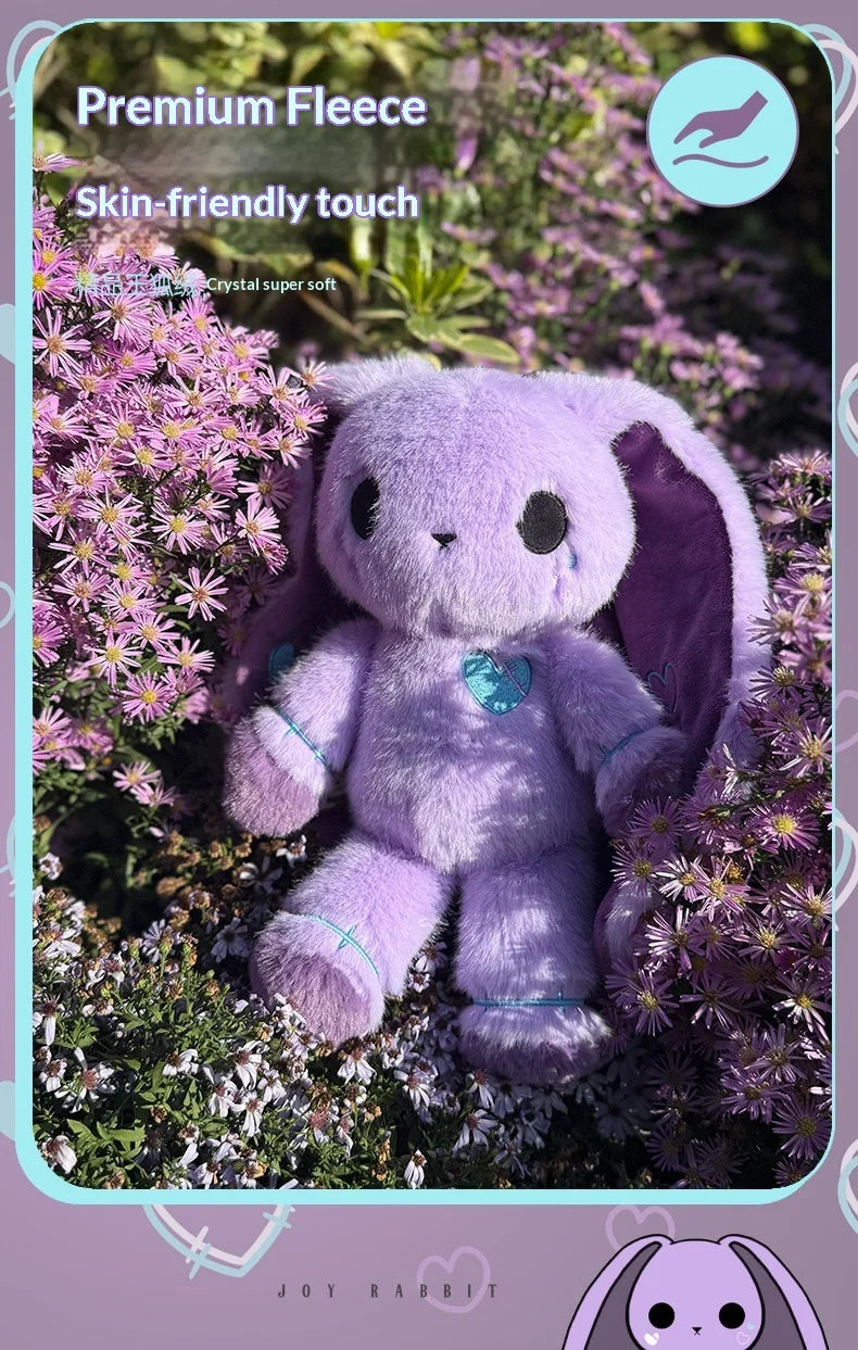Purple Long Ear Bunny Plush