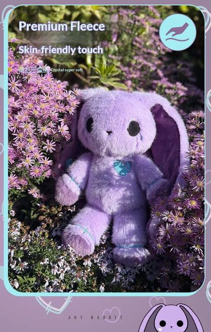 Purple Long Ear Bunny Plush