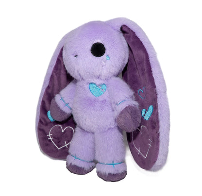 Purple Long Ear Bunny Plush