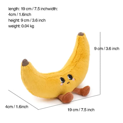 Cartoon Fruit & Veggie Plush Toy