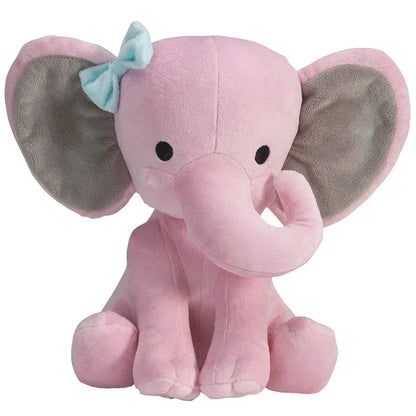 Gray & Pink Elephant Plush- Ultra-soft Comfort Pillow