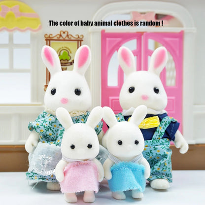 Mini Forest Animal Dollhouse Set