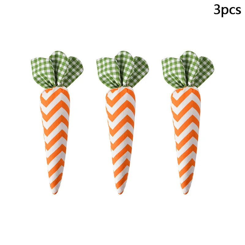 Bunny Garden Easter Carrot Plush Set