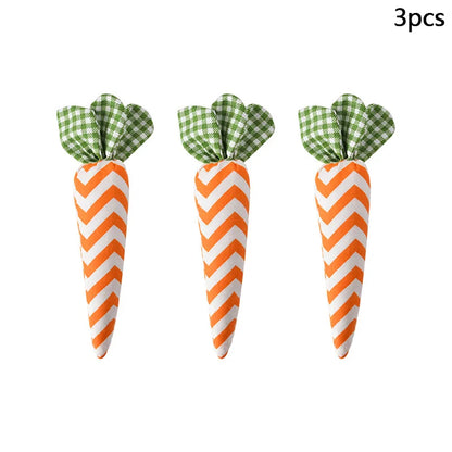 Bunny Garden Easter Carrot Plush Set