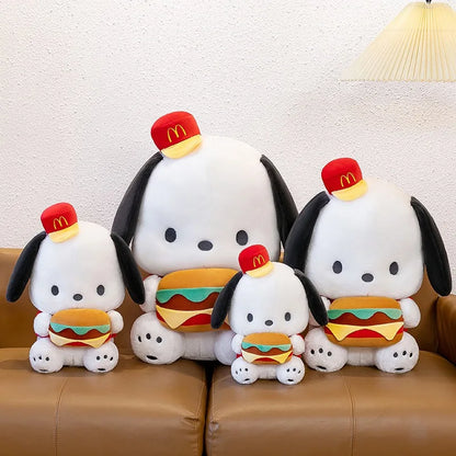 Cute Burger Puppy Plush Toy