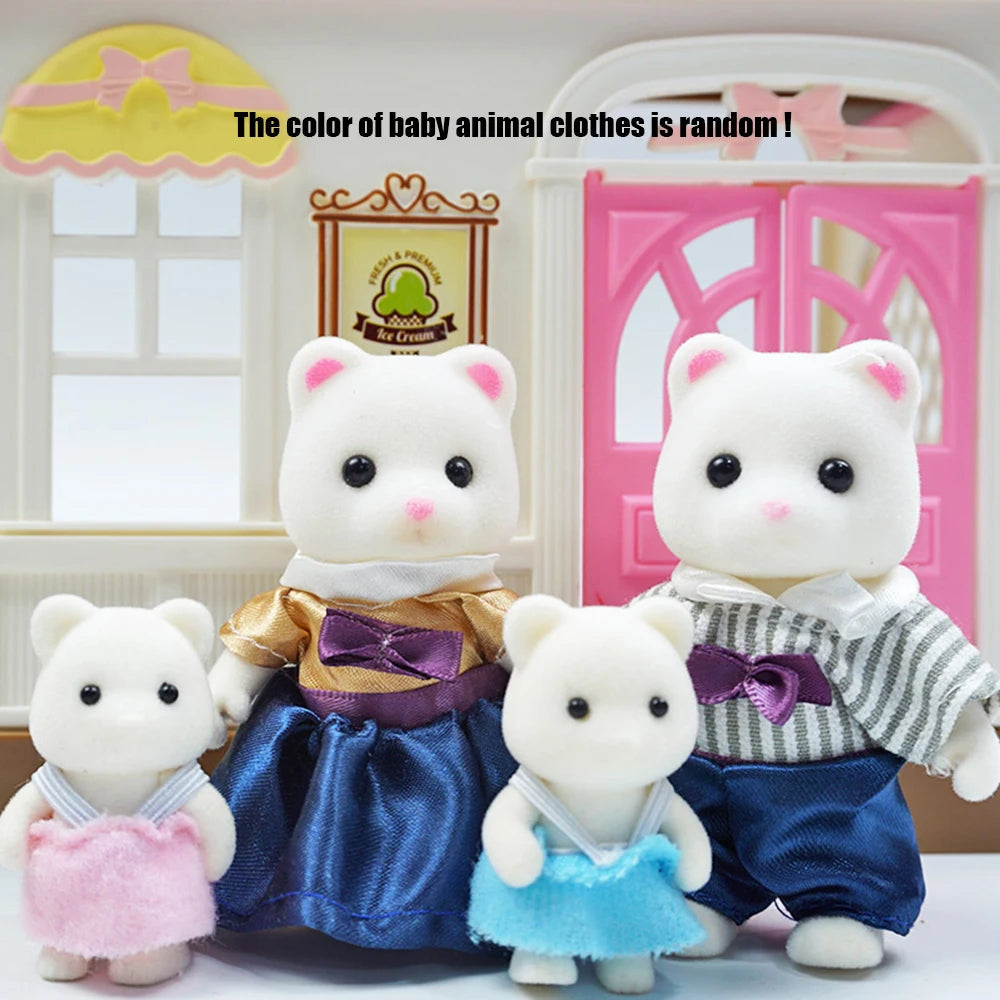 Mini Forest Animal Dollhouse Set