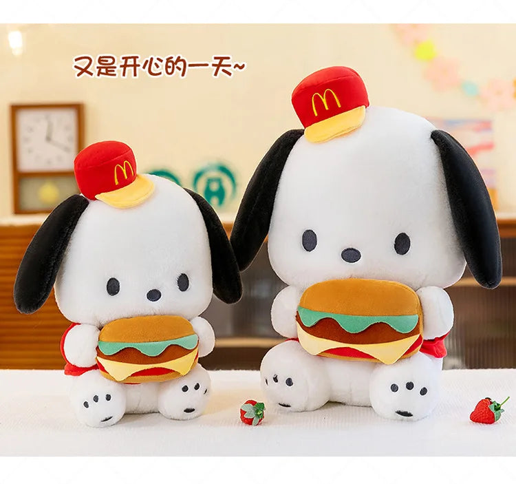 Cute Burger Puppy Plush Toy