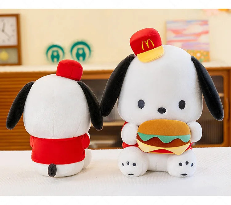 Cute Burger Puppy Plush Toy