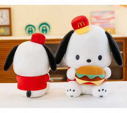 Cute Burger Puppy Plush Toy