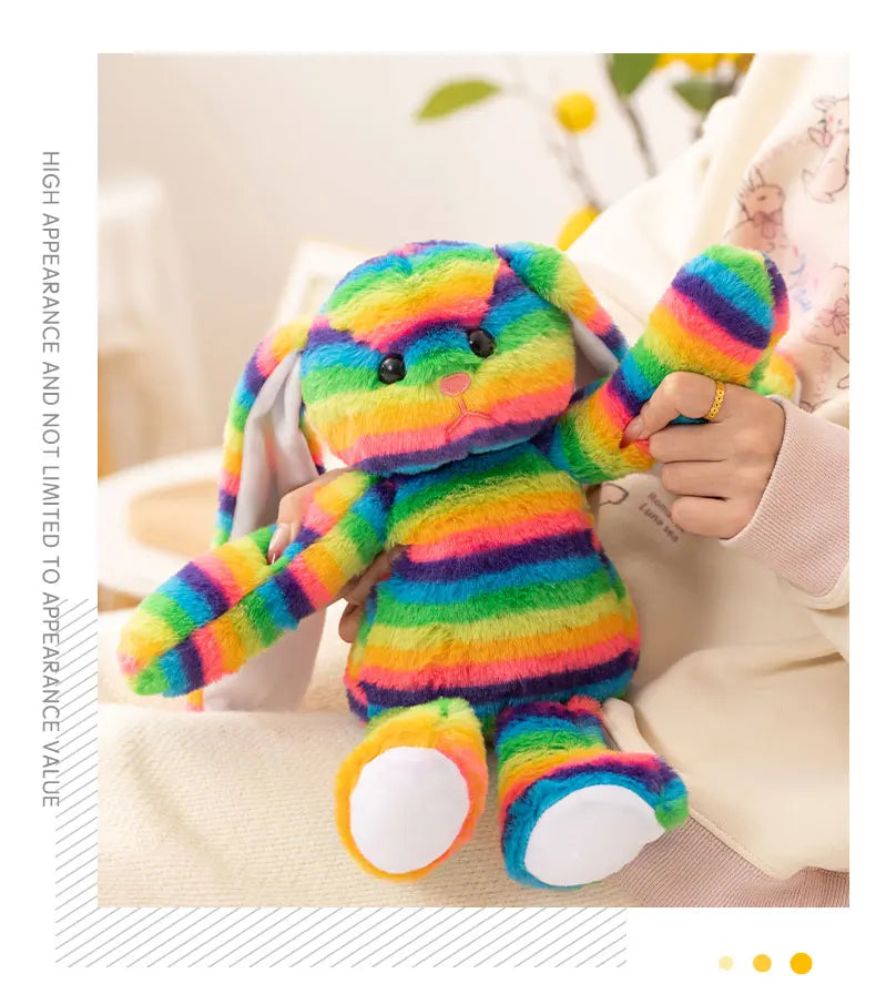 Rainbow Bunny Plush Toy