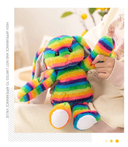 Rainbow Bunny Plush Toy