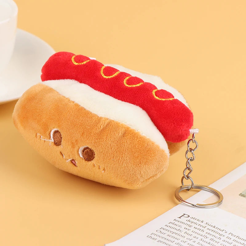 Mini Fast Food Plush Keychain
