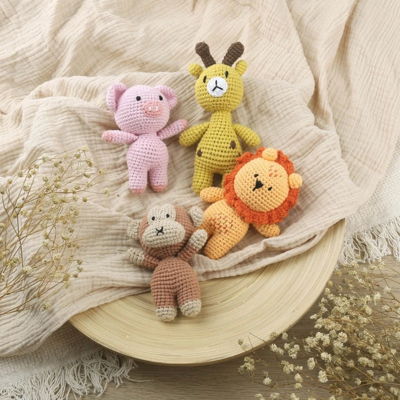 Handmade Crochet Animals- Cotton Knitted Plush Companion