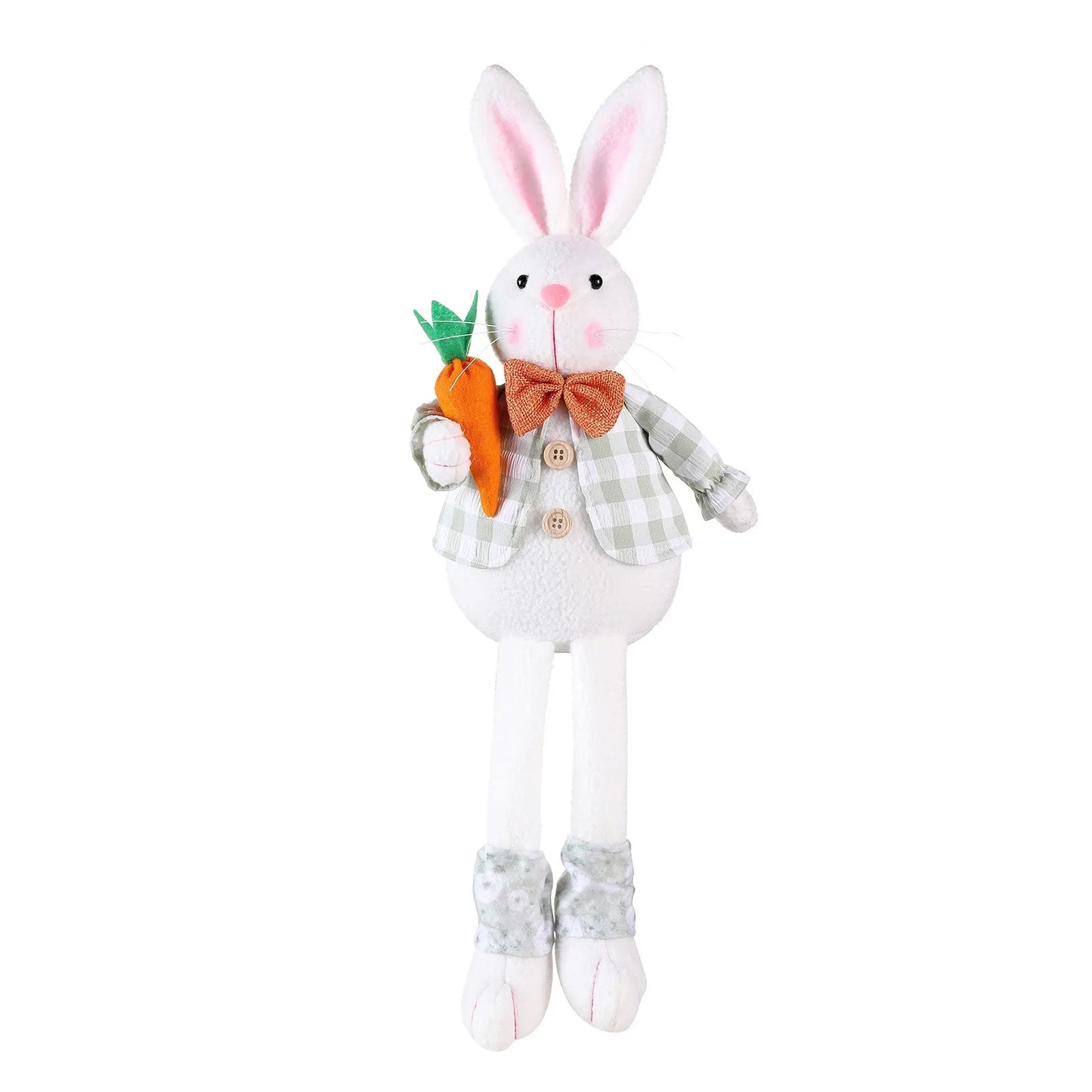 Elegant Easter Bunny Couple Figurine Decor