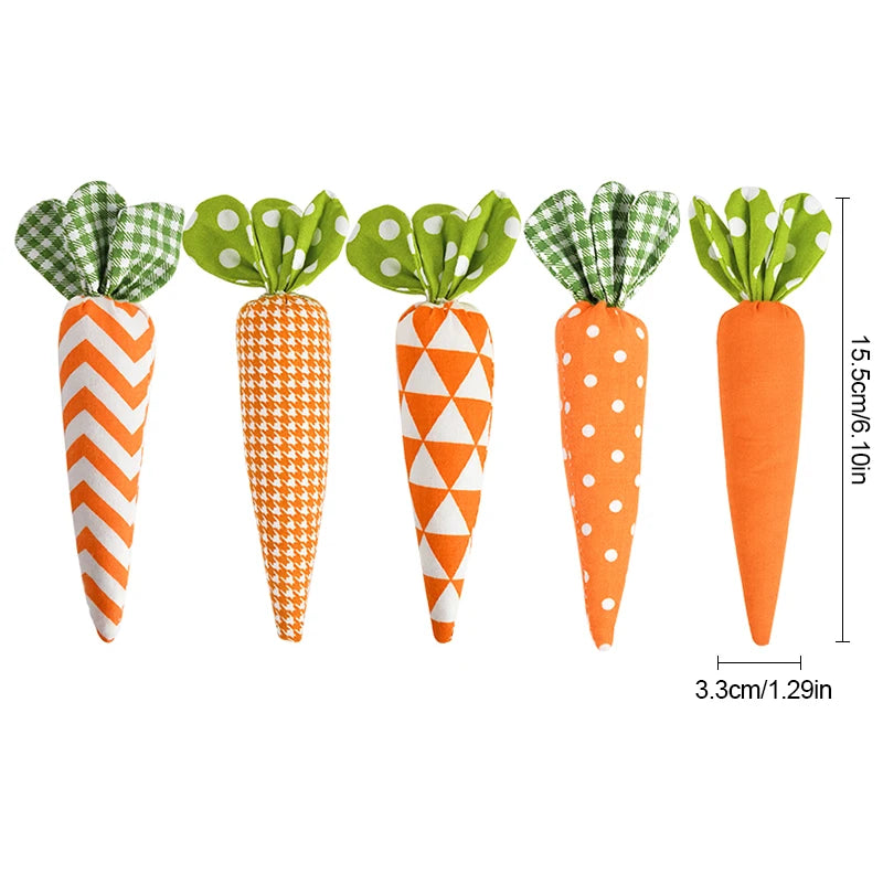 Bunny Garden Easter Carrot Plush Set