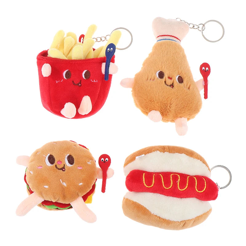 Mini Fast Food Plush Keychain