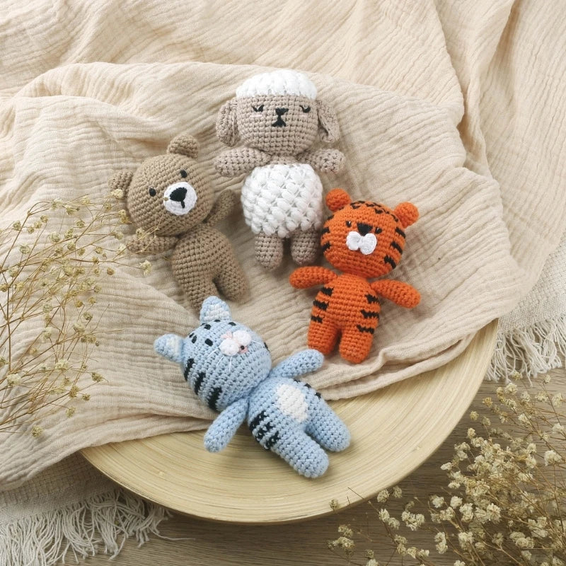 Handmade Crochet Animals- Cotton Knitted Plush Companion