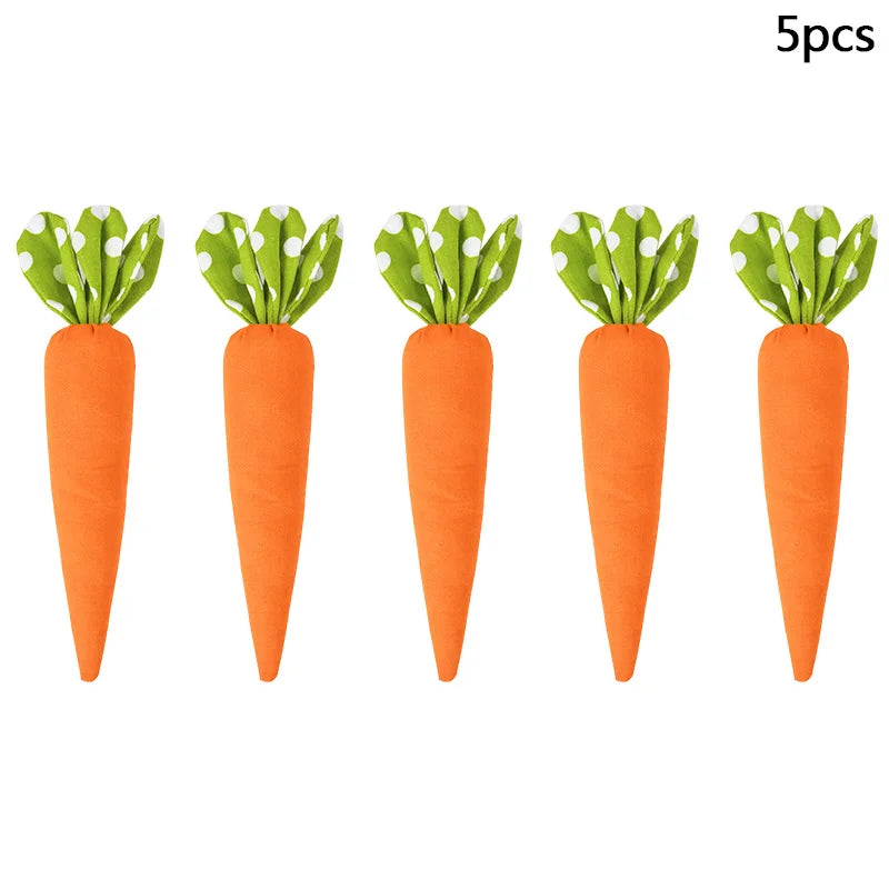 Bunny Garden Easter Carrot Plush Set