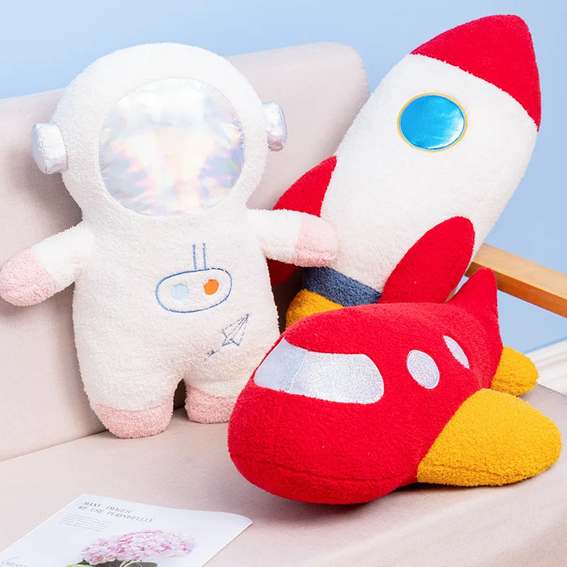 GalaxyCuddle Astronaut Plush Pillow 🚀💛