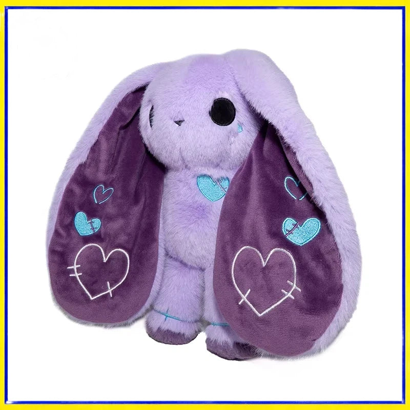 Purple Long Ear Bunny Plush