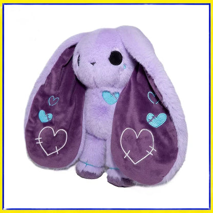 Purple Long Ear Bunny Plush