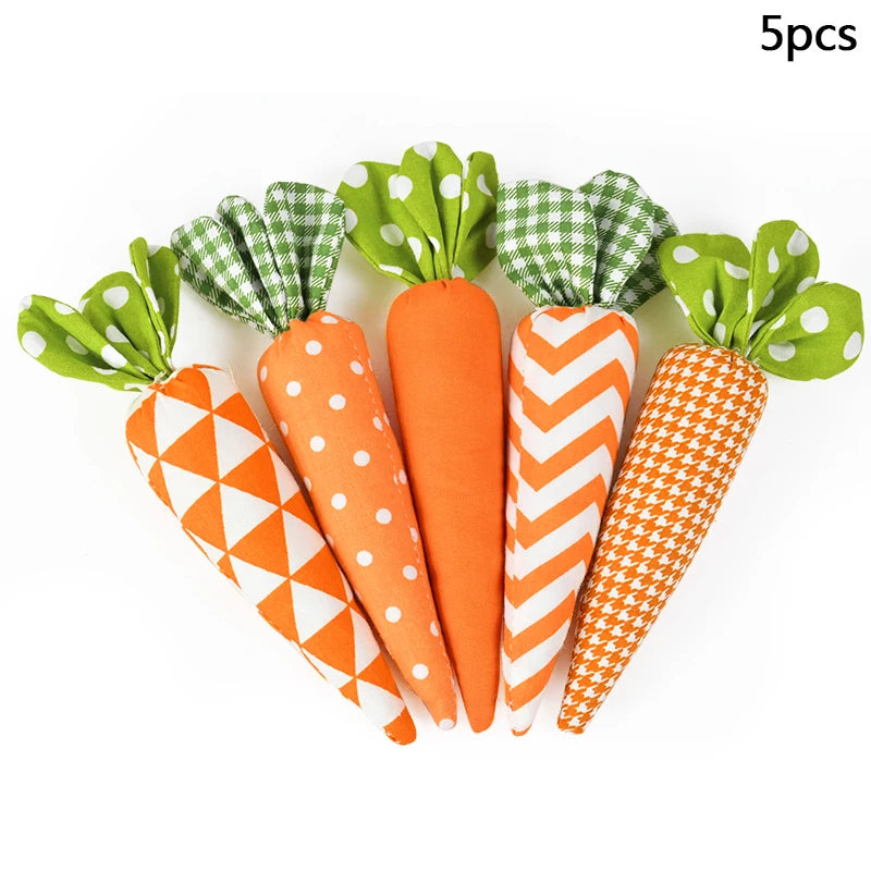 Bunny Garden Easter Carrot Plush Set