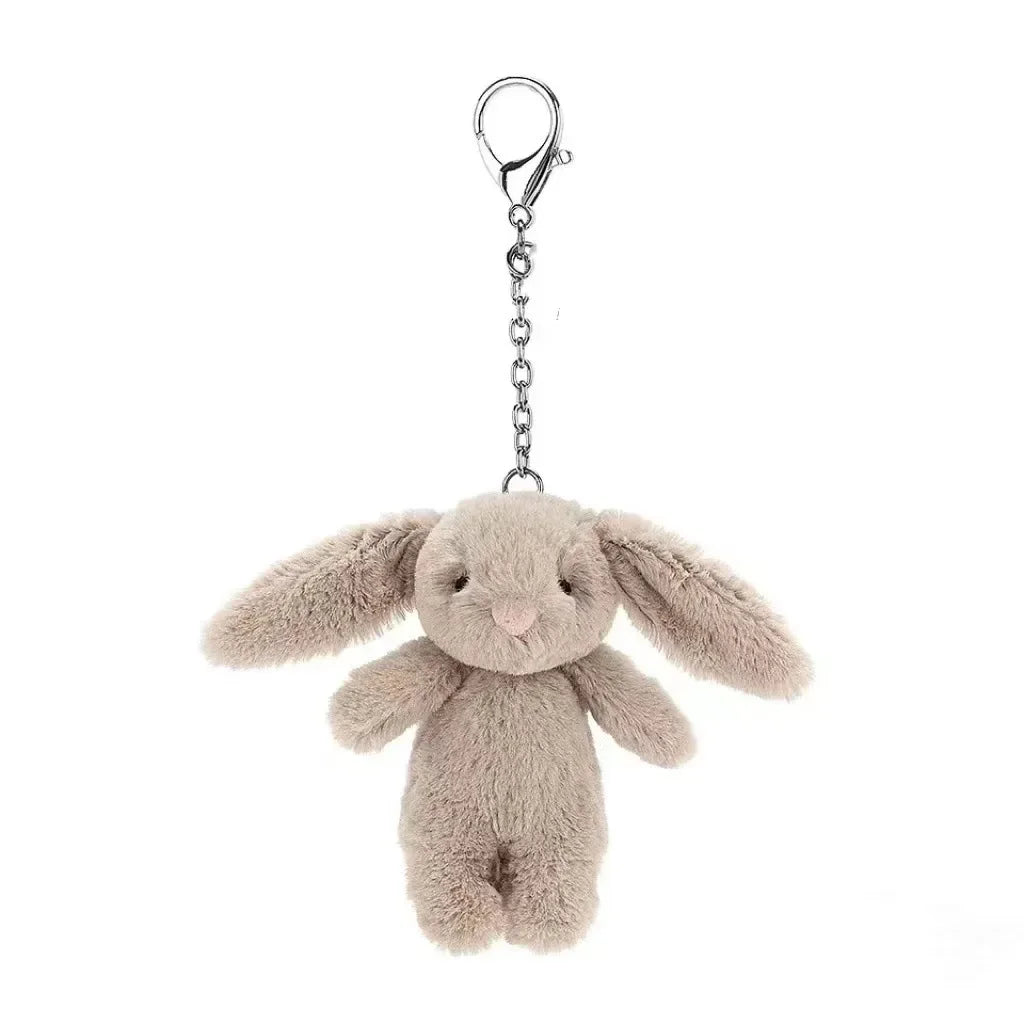 Fluffy Bunny Keychain Charm