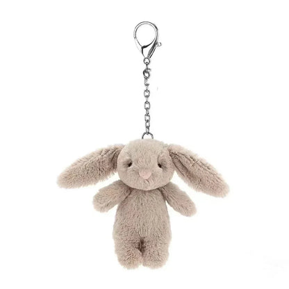 Fluffy Bunny Keychain Charm