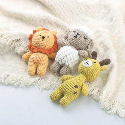 Handmade Crochet Animals- Cotton Knitted Plush Companion