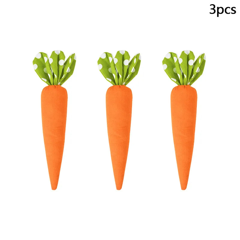 Bunny Garden Easter Carrot Plush Set