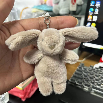 Fluffy Bunny Keychain Charm
