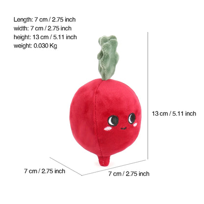 Cartoon Fruit & Veggie Plush Toy