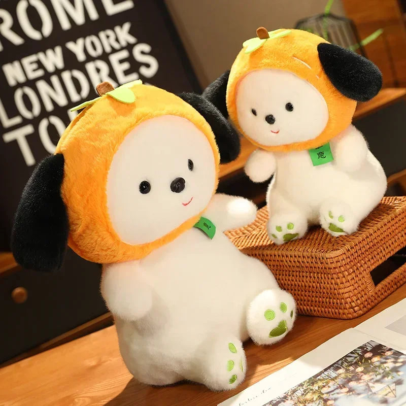 Tiny Persimmon Puppy Plush