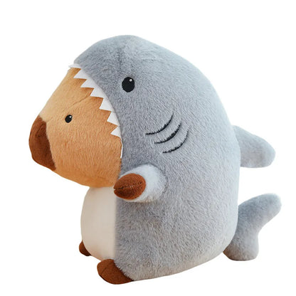 Shark Hoodie Capybara Plush