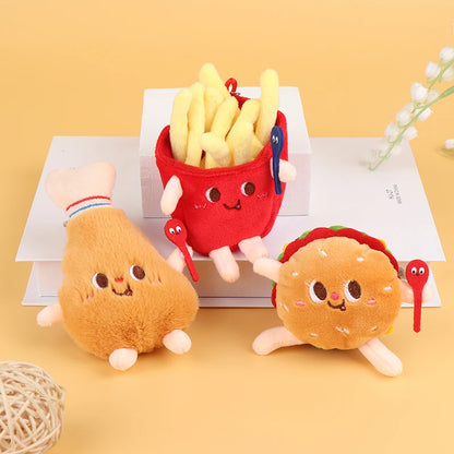 Mini Fast Food Plush Keychain