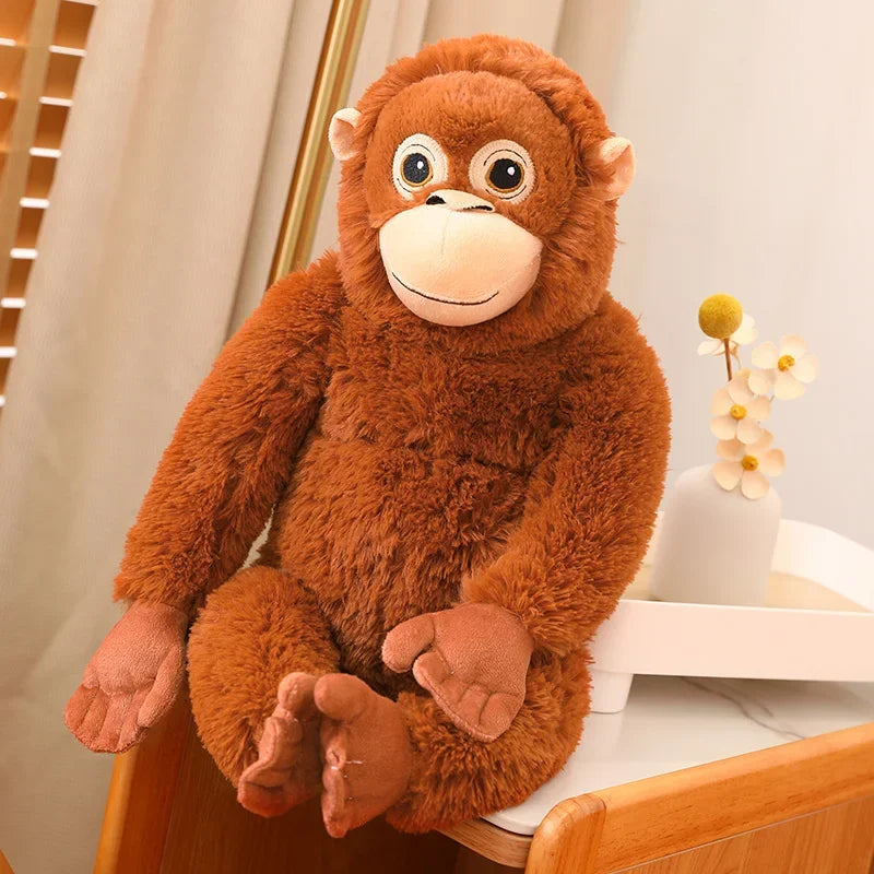 Orangutan Cuddle Plush Punch - Comfort Companion Plush Gorilla Soft Stuffed Plushy