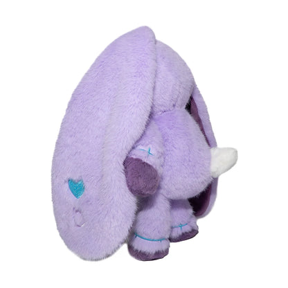 Purple Long Ear Bunny Plush