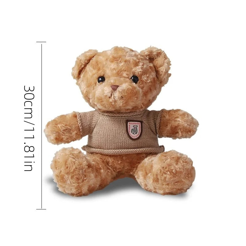 Cozy Teddy Bear Plush- Sweater Edition