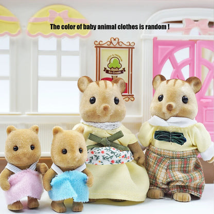Mini Forest Animal Dollhouse Set