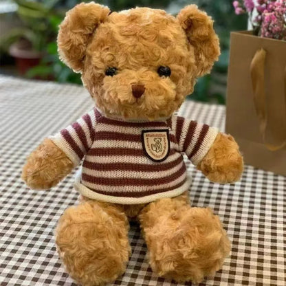 Cozy Teddy Bear Plush- Sweater Edition
