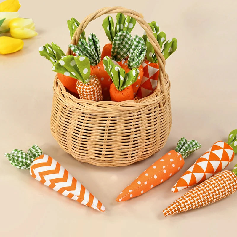 Bunny Garden Easter Carrot Plush Set
