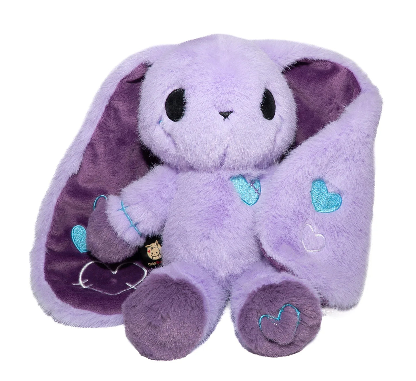 Purple Long Ear Bunny Plush